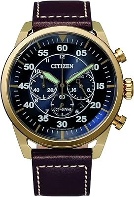 Montre chronographe citizen eco-drive pour homme, ca4213-26l, or