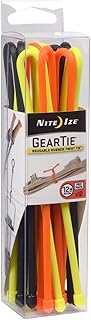 Cravate élastique réutilisable night easy original gear 12 pouces couleurs assorties paquet professionnel