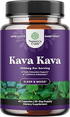 Supplément de soutien de l'humeur kava - 1400 mg de capsules de kava