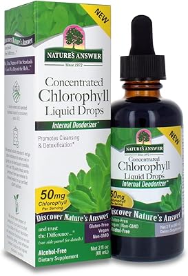 Nature's answer déodorant intérieur liquide en gouttes de chlorophylle, 2 oz*, soutient la peau