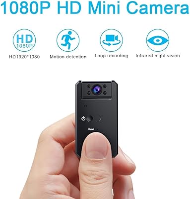 Mini caméra cachée lj 1080p hd, mini caméra ip et enregistreur vidéo grand