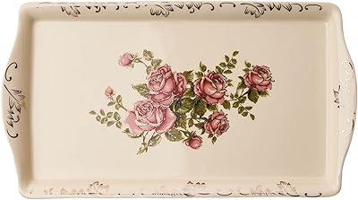 Plateau de service rose youlife assiette décorative en porcelaine pour les goûters