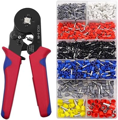 Kit d'outils de sertissage d'anneau awg23-7, ensemble d'outils de sertissage de fil à