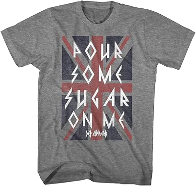 American classics def leppard sugar t-shirt unisexe à manches courtes pour adulte (lot de 1), gris. Diaytar : Des prix mini pour un service maxi