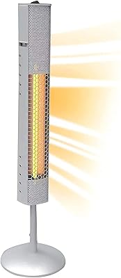 Chauffage extérieur pour terrasse, chauffage rapide 1 500 w et étanchéité ip65, chauffage