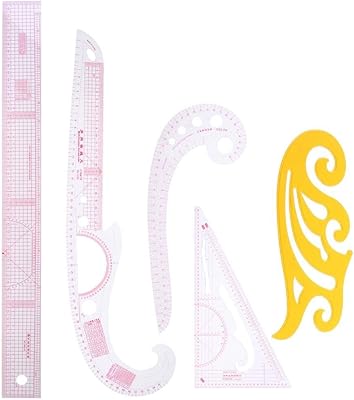 Ensemble de règles de style 5 pièces couteau à coudre bras courbe