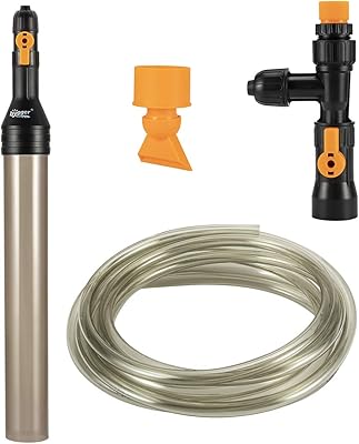 Kit de changement d'eau d'aquarium sans seau higer, pompe à siphon de nettoyage