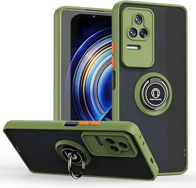Coque arrière fine transparente en silicone flexible antichoc avec support d'anneau magnétique rotatif