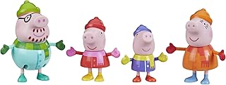 Figurine familiale d'hiver peppa pig, 4 pièces, vêtements pour temps froid, à partir de 3 ans. Diaytar : L'e-commerce accessible à tous les Sénégalais