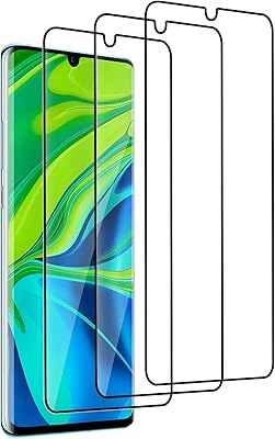 Protecteur d'écran en verre kotoli [3 pièces] compatible avec xiaomi mi note 10/note