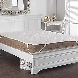 Protège-matelas kingtex, taille 160x200 cm, matelassé, blanc, mpq11111.04