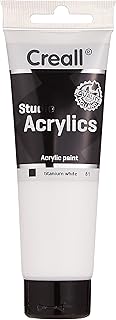 Tube de peinture acrylique acrylique studio, 120 ml, 81 blanc titane. Diaytar : Quand qualité rime avec économie