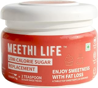 Meethi life substitut alternative remplacement du sucre faible en calories édulcorant au sucralose
