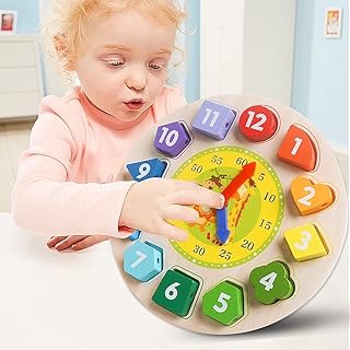 Jouets montessori pour bébés de 6, 12 et 18 mois et plus, horloge