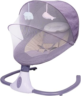 Chaise à bascule électrique pour bébé de 0 à 2 ans avec télécommande