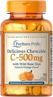 Complément alimentaire unisexe puritan's pride sous forme de comprimés à croquer - taille