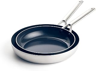 Ensemble de poêles à frire antiadhésives en céramique 3 épaisseurs blue diamond 95"