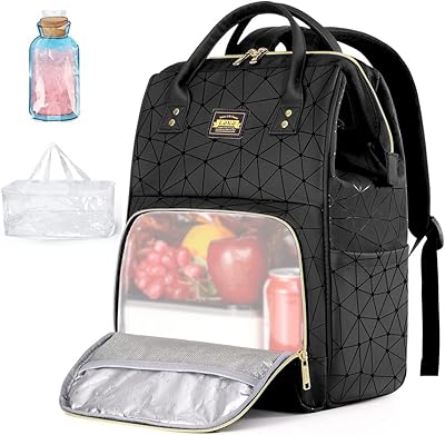 Sac à dos pour ordinateur portable pour femmes et hommes sac déjeuner