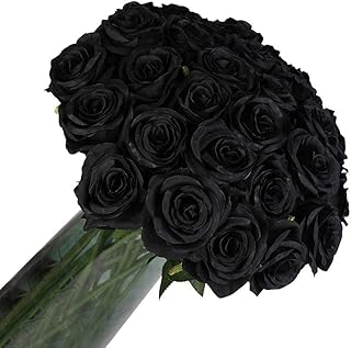 12 pièces fleurs artificielles roses en soie à longue tige fleurs artificielles