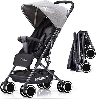 Poussette antichoc teknum yoga lite | siège extra large | roues pivotantes à