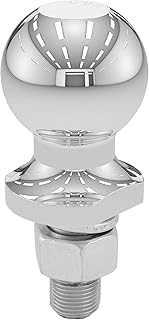 Boule d'attelage de remorque européenne chromée curt 40099, 1600 kg, diamètre 50 mm