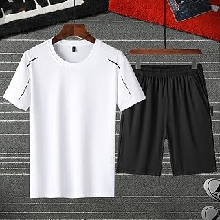 T-shirt de sport d'été à manches courtes + short pour hommes