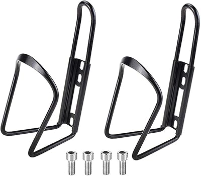 Paquet de 2 porte-bouteilles de vélo en aluminium système de rétention sécurisé pas