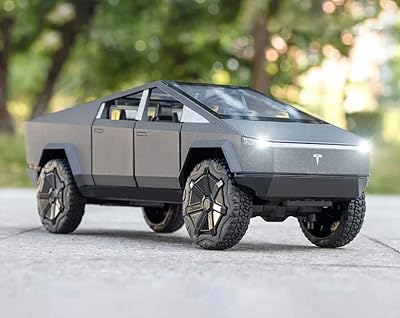 Modèle de camion tesla cybertruck à l'échelle 1:24 avec son et lumière, jouets de camion en alliage moulé sous pression pour enfants ou fans de la collection tesla. Diaytar : Des prix qui défient toute concurrence
