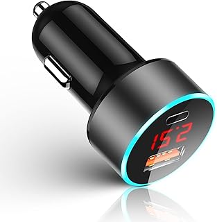 Chargeur de voiture rapide 12-24 v, chargeur de voiture double port usb 20