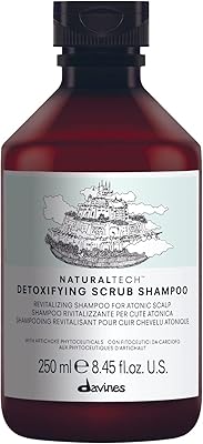 Davines natural tech shampoing nettoyant pour cheveux et cuir chevelu, nettoie en profondeur