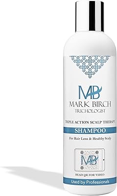 Shampooing thérapeutique triple action pour la croissance et l'épaississement des cheveux. shampoing qui
