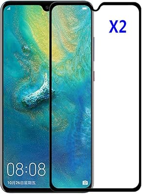 Protecteur d'écran en verre trempé kibosh pour huawei mate 20 pack de 2