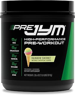 Jym supplement science rainbow sorbet de pregym, 30 portions, rainbow sorbet, 1,7 lb