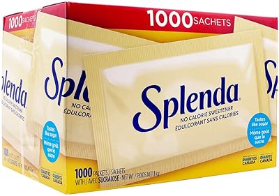 Édulcorant splenda zéro calorie boîte de 1000 sachets. Des économies garanties sur chaque commande avec Diaytar