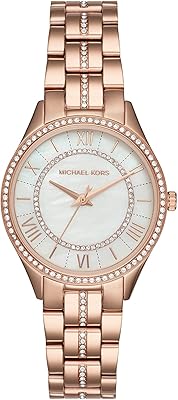 Montre à quartz trois aiguilles michael kors lauren pour femme