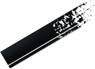 Autocollant en feuille take design cardin, rayures noires mates, longueur 150 cm x
