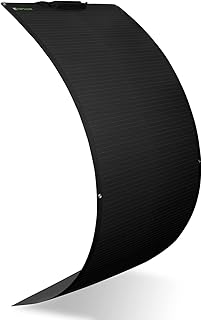 Panneau solaire flexible topsolar 100w 24v-12v monocristallin semi-flexible 12v hors réseau chargeur