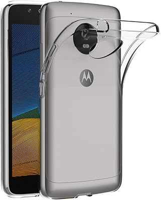 5" (5") coque arrière transparente en gel tpu souple absorbant les chocs