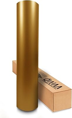 Rouleau de vinyle v vivid matte pearl gold avec technologie de libération