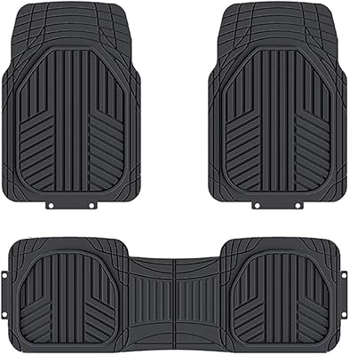 Tapis de sol en caoutchouc résistant toutes saisons amazonbasics pour voitures, suv