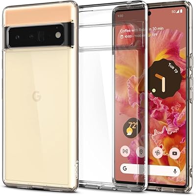Coque spigen ultra hybrid conçue pour google pixel 6 pro - crystal clear