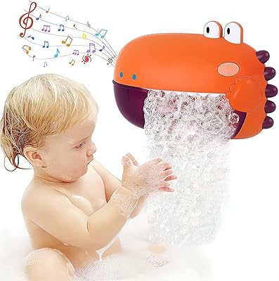 Jouet de bain moussant jouet souffleur de bulles pritzker pour les tout-petits crache