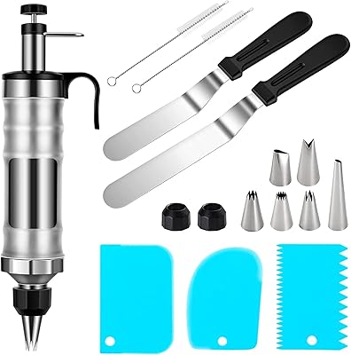 Ensemble d'injecteurs de décoration de gâteaux, injecteur de remplissage de cupcakes avec 2