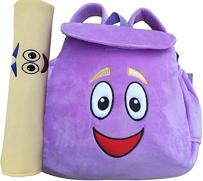 Sac à dos xkymed dora explorer, taille 12 pouces, avec une carte