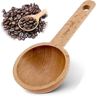 Cuillère à café en bois, cuillère à café pour mesurer les grains
