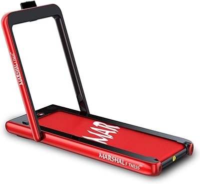 Tapis de course marshal fitness 2 en 1, tapis de course sous le bureau,