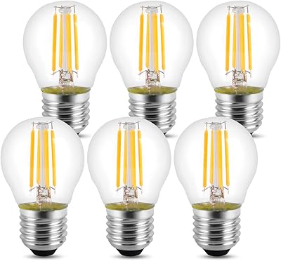 Ampoule à filament led widna g45 e27, mini ampoule globe vintage 4w (40w)