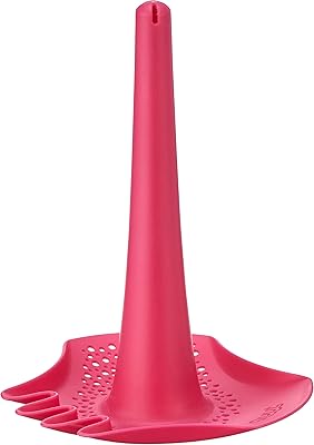 Cute trillette (rose calypso) pelle râteau et passoire tout-en-un pour jouets de plage