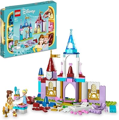 Lego ǀ disney 43219 ensemble créatif des palais des princesses disney (140 pièces)
