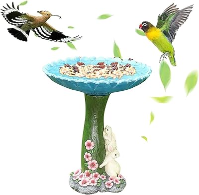 Tomface bol de bain pour oiseaux pour la maison, le jardin, le stockage